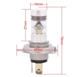 H4 850LM P43T 100W LED  Car Front Headlights / Daytime Running Light / Driving Lamp Bulb, DC 12-24V(Cool White) - Image 5