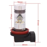 H11 850LM 100W LED  Car Front Fog Light / Daytime Running Light / Headlamp Bulb, DC 12-24V(Cool White) - Image 5