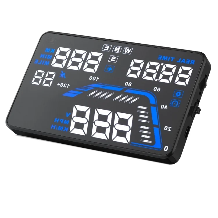 S-CMS-0491_1.webp Q7 5.5 inch Car GPS HUD Vehicle-mounted Head Up Display Security System, Support Speed & Real Time & Altitude & Over Speed Alarm & Satellite Number, etc. - Image 2