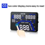 Q7 5.5 inch Car GPS HUD Vehicle-mounted Head Up Display Security System, Support Speed & Real Time & Altitude & Over Speed Alarm & Satellite Number, etc. - Image 10
