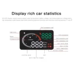 X6 3.5 inch Car OBDII / EUOBD HUD Vehicle-mounted Head Up Display Security System, Support Speed & Water Temperature & Speed Alarm & Fuel Consumption & Battery Voltage, etc. - Image 17