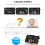 X6 3.5 inch Car OBDII / EUOBD HUD Vehicle-mounted Head Up Display Security System, Support Speed & Water Temperature & Speed Alarm & Fuel Consumption & Battery Voltage, etc. - Image 19