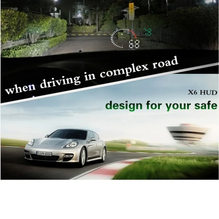 S-CMS-0493_20.webp X6 3.5 inch Car OBDII / EUOBD HUD Vehicle-mounted Head Up Display Security System, Support Speed & Water Temperature & Speed Alarm & Fuel Consumption & Battery Voltage, etc. - Image 21