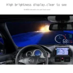 X6 3.5 inch Car OBDII / EUOBD HUD Vehicle-mounted Head Up Display Security System, Support Speed & Water Temperature & Speed Alarm & Fuel Consumption & Battery Voltage, etc. - Image 22