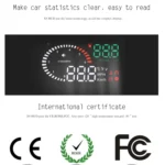 X6 3.5 inch Car OBDII / EUOBD HUD Vehicle-mounted Head Up Display Security System, Support Speed & Water Temperature & Speed Alarm & Fuel Consumption & Battery Voltage, etc. - Image 23