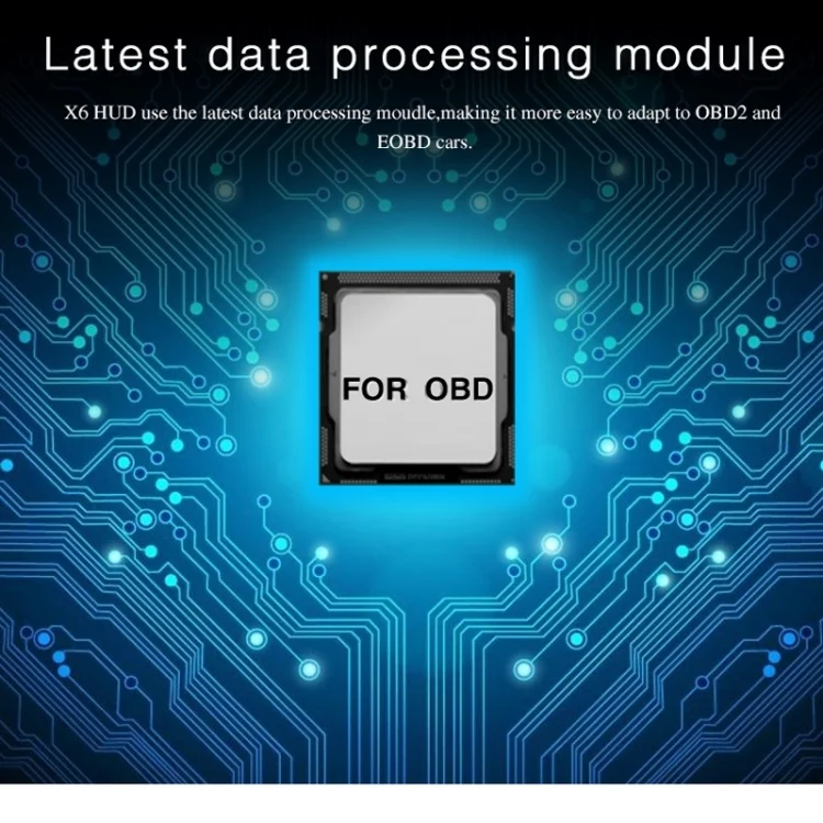 S-CMS-0493_23.webp X6 3.5 inch Car OBDII / EUOBD HUD Vehicle-mounted Head Up Display Security System, Support Speed & Water Temperature & Speed Alarm & Fuel Consumption & Battery Voltage, etc. - Image 24