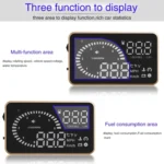 X6 3.5 inch Car OBDII / EUOBD HUD Vehicle-mounted Head Up Display Security System, Support Speed & Water Temperature & Speed Alarm & Fuel Consumption & Battery Voltage, etc. - Image 25