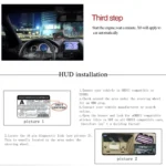 X6 3.5 inch Car OBDII / EUOBD HUD Vehicle-mounted Head Up Display Security System, Support Speed & Water Temperature & Speed Alarm & Fuel Consumption & Battery Voltage, etc. - Image 29