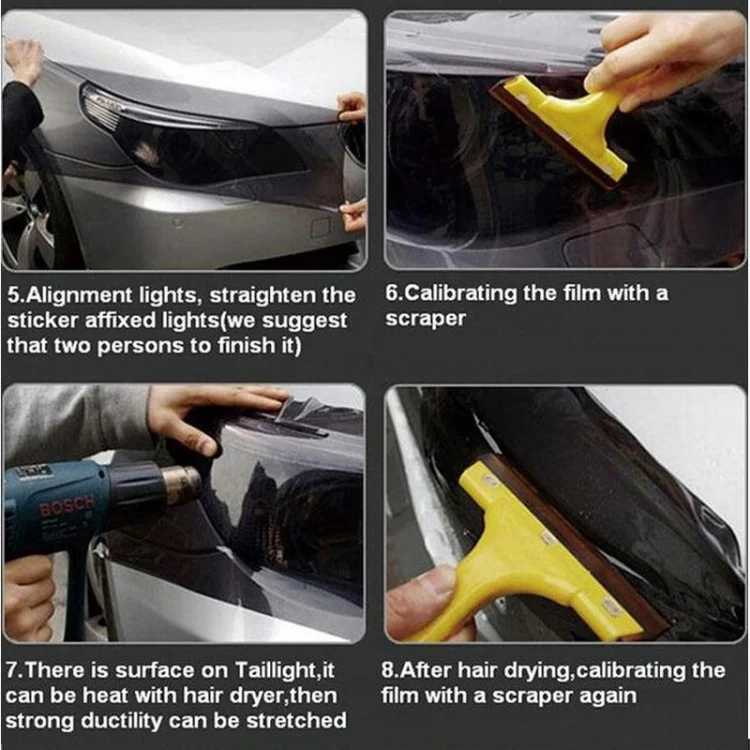 S-CMS-0549B_8.webp 3D Effect Cat Eye Car Head Light Film Taillight Vinyl Film, Size: 30cm x 100cm - Image 10