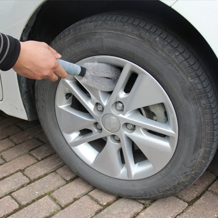 S-CMS-0552_4.webp KANEED Car Wheel Tire Rim Scrub Brush Hub Clean Wash Brush Car Truck Motorcycle Bike Washing Cleaning Tool - Image 5