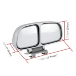Right Side Rear View Blind Spot Mirror Universal adjustable Wide Angle Auxiliary Mirror - Image 5