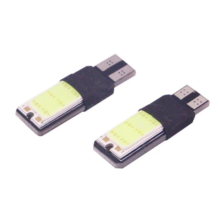 S-CMS-0573B_1.webp 2 PCS T10 3W 160-180LM 2 LED Ice Blue COB LED Decode Car Clearance Lights Lamp, DC12V - Image 2