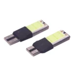 2 PCS T10 3W 160-180LM 2 LED Ice Blue COB LED Decode Car Clearance Lights Lamp, DC12V - Image 3