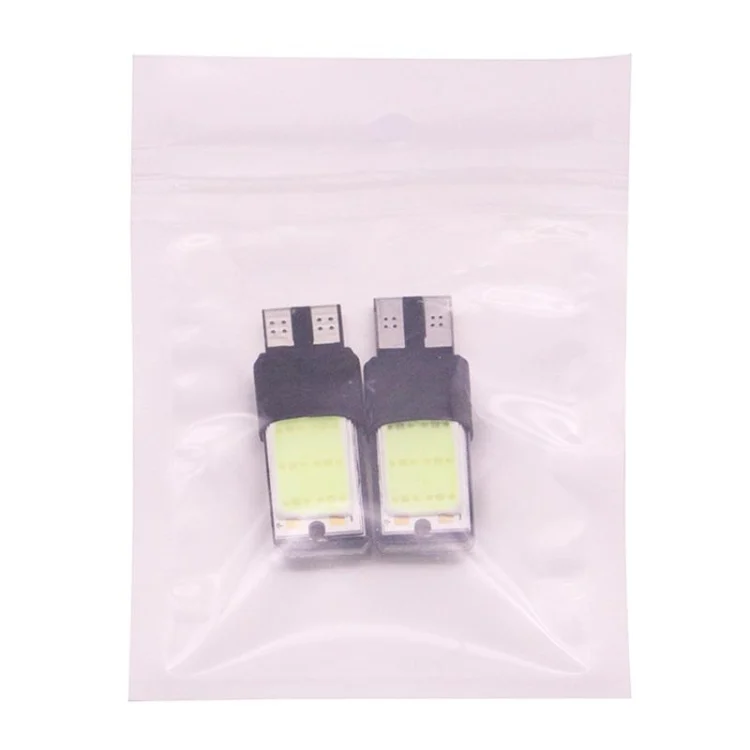 S-CMS-0573B_4.webp 2 PCS T10 3W 160-180LM 2 LED Ice Blue COB LED Decode Car Clearance Lights Lamp, DC12V - Image 5