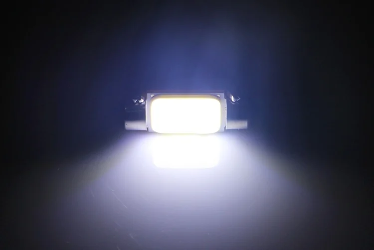S-CMS-0575W_3.webp 2 PCS 41mm 1.5W 80LM White Light 1 COB LED License Plate Reading Lights Car Light Bulb - Image 4
