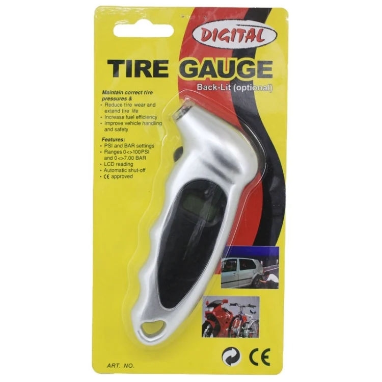 S-CMS-0578S_5.webp 1/4 inch LCD Display Screen Digital Tire Gauge with LED Light, Pressure Range: 0-100PSI - Image 6