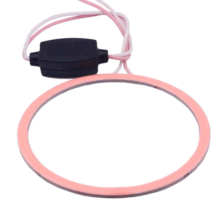 S-CMS-0584F_1.webp 80mm 5W 180LM Angel Eyes Circles Car Headlight COB LED Lights for Vehicles, DC 12-24V - Image 2