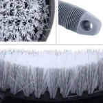 KANEED Car Motorcycle Washing Tool Car Tyre / Wheel Wash Cleaning Brush with Handle(Grey) - Image 4