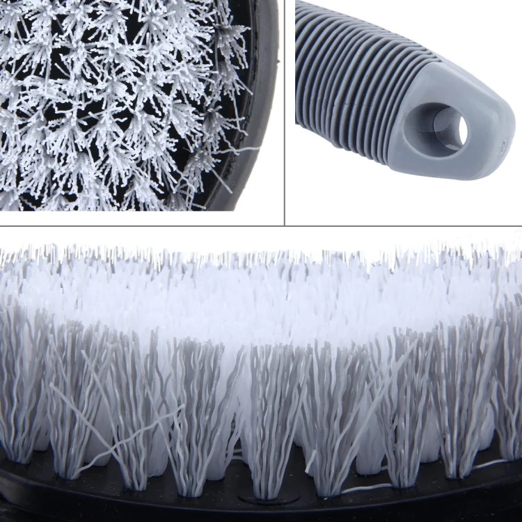 S-CMS-0611_3.webp KANEED Car Motorcycle Washing Tool Car Tyre / Wheel Wash Cleaning Brush with Handle(Grey) - Image 4