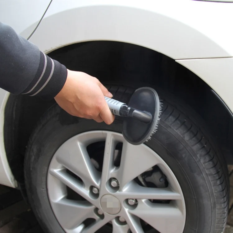S-CMS-0611_5.webp KANEED Car Motorcycle Washing Tool Car Tyre / Wheel Wash Cleaning Brush with Handle(Grey) - Image 6