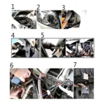 DC12V 35W H27/880/881 HID Xenon Light Single Beam Super Vision Waterproof Head Lamp, Color Temperature: 6000K, Pack of 2 - Image 8