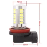 2 PCS H8/H11 16.5W 990LM 6500K White Light 5630 SMD 33 LED Car Fog Light Bulb, DC12V - Image 4