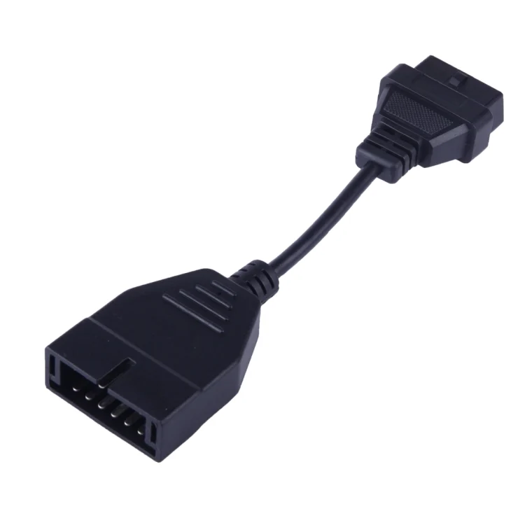 S-CMS-0957_1.webp 12 Pin to 16 Pin OBDII Diagnostic Cable for General Motors, Full Length: 19cm(Black) - Image 2
