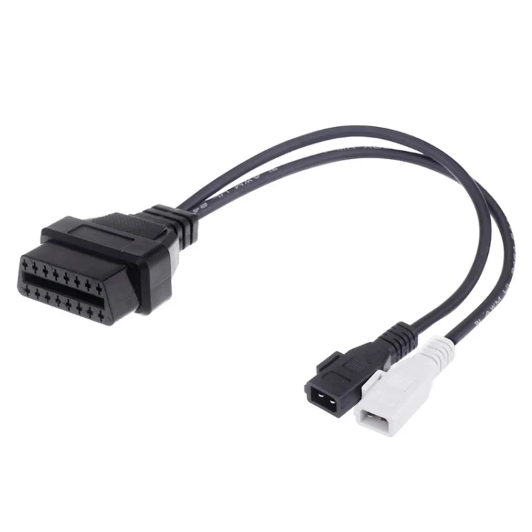 2 x 2 Pin to 16 Pin OBDII Diagnostic Cable for Audi