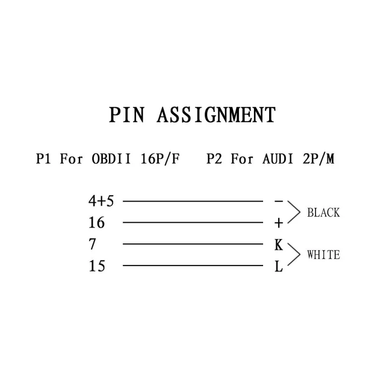 S-CMS-0960_5.webp 2 x 2 Pin to 16 Pin OBDII Diagnostic Cable for Audi - Image 6