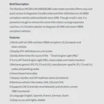 MS309 OBDII / EOBD Fault Coder Reader - Image 7