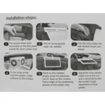 2W Solar Powered Car Auto Air Vent Cool Fan Cooler Ventilation System Radiator, with Temperature Display - Image 13