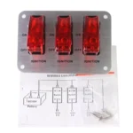 Flip-up Start Ignition Switch Panel and Accessories for Racing Sport (DC 12V) - Image 4