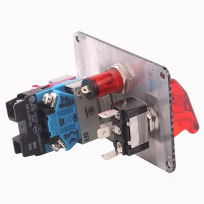 S-CMS-1223_2.webp Carbon Fiber Flip-up Start Ignition Switch Panel and Accessories for Racing Sport (DC 12V) - Image 3
