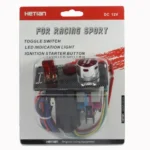 Carbon Fiber Flip-up Start Ignition Switch Panel and Accessories for Racing Sport (DC 12V) - Image 5