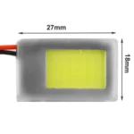 5W White Light LED Car Interior Lamp with T10 Dome + BA9S Festoon Adapter - Image 4