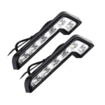 2 PCS High Power Car White Light 6 SMD 5050 LED Daytime Running Light for Cars
