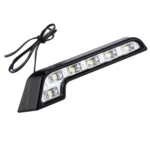 2 PCS High Power Car White Light 6 SMD 5050 LED Daytime Running Light for Cars - Image 4