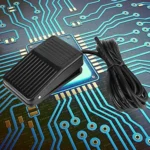 TFS-01 AC 250V 10A Anti-slip Plastic Case Foot Control Pedal Switch, Cable Length: 1m(Black) - Image 3