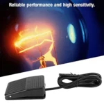 TFS-01 AC 250V 10A Anti-slip Plastic Case Foot Control Pedal Switch, Cable Length: 1m(Black) - Image 4