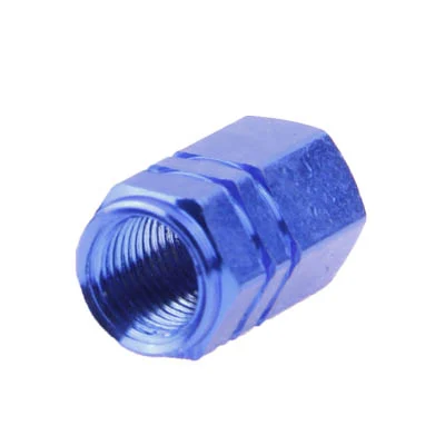 S-CMS-1608_2.webp Blue Anodized Aluminum Tire Valve Stem Caps 4 pcs(Blue) - Image 3