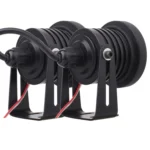 2 PCS 2.5 inch 10W 900LM White + Yellow Light 6500K Waterproof LED Eagle Eye Light for Vehicles, DC 12V, Cable Length: 20cm(Black) - Image 4