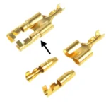 100pcs DIY Crimp Terminal Female to 2 x Male Spade Connector, Cable size: 1-2.5mm2 (100pcs in one packaging, the price is for 100pcs)