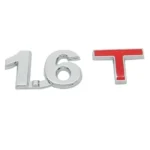 3D Universal Decal Chromed Metal Car Emblem Badge Sticker Car Trailer Gas Displacement Identification, Size: 8.5x2.5 cm - Image 2