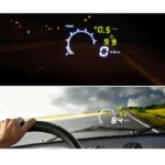 W02 5.5 inch Car OBDII HUD Fuel Consumption Warning System Vehicle-mounted Head Up Display Projector with LED - Image 12