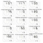 W02 5.5 inch Car OBDII HUD Fuel Consumption Warning System Vehicle-mounted Head Up Display Projector with LED - Image 8