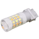 T25 8W 420LM White + Yellow Light 42 LED 2835 SMD Car Brake Light Steering Light Bulb, DC 12V - Image 2