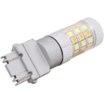 T25 8W 420LM White + Yellow Light 42 LED 2835 SMD Car Brake Light Steering Light Bulb, DC 12V - Image 3
