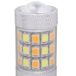 T25 8W 420LM White + Yellow Light 42 LED 2835 SMD Car Brake Light Steering Light Bulb, DC 12V - Image 5