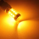 T25 8W 420LM White + Yellow Light 42 LED 2835 SMD Car Brake Light Steering Light Bulb, DC 12V - Image 7