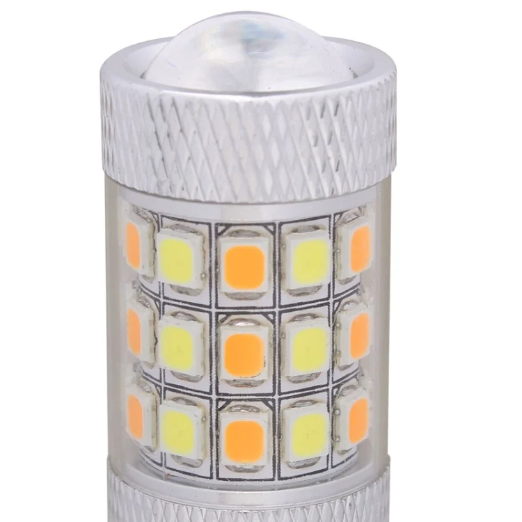 S-CMS-2223_4.webp T20/7443 8W 420LM White + Yellow Light 42 LED 2835 SMD Car Brake Light Steering Light Bulb, DC 12V - Image 5